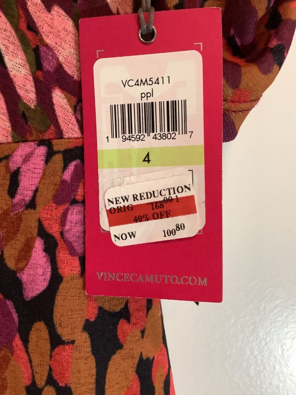 NWT- Vince Camuto Maxi Dress, Size 4, Perfect Summer Style - Picture 5 of 6